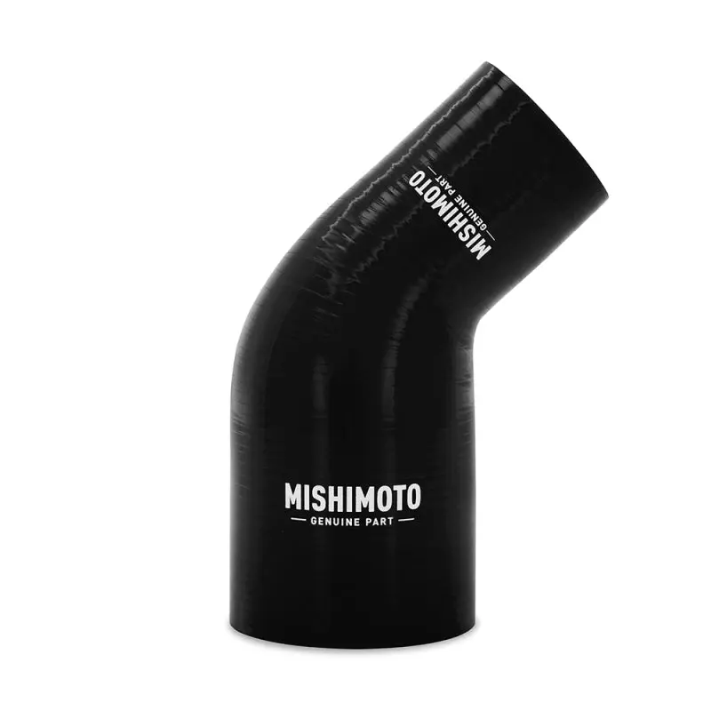 Mishimoto 45 Degree 1.75in to 2.5in Black Silicone Reducer Coupler