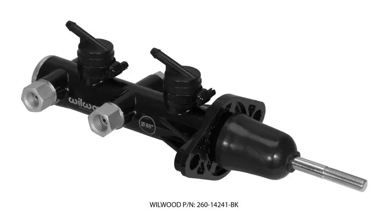 Wilwood Tandem Remote Master Cylinder 7/8in Bore Black