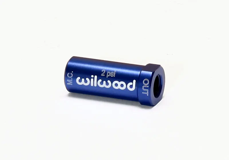 Wilwood Residual Pressure Valve New Style 2 Pound Blue