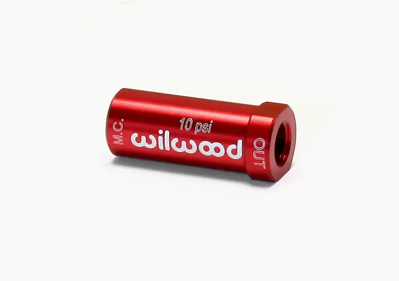 Wilwood Residual Pressure Valve New Style 10 Pound Red
