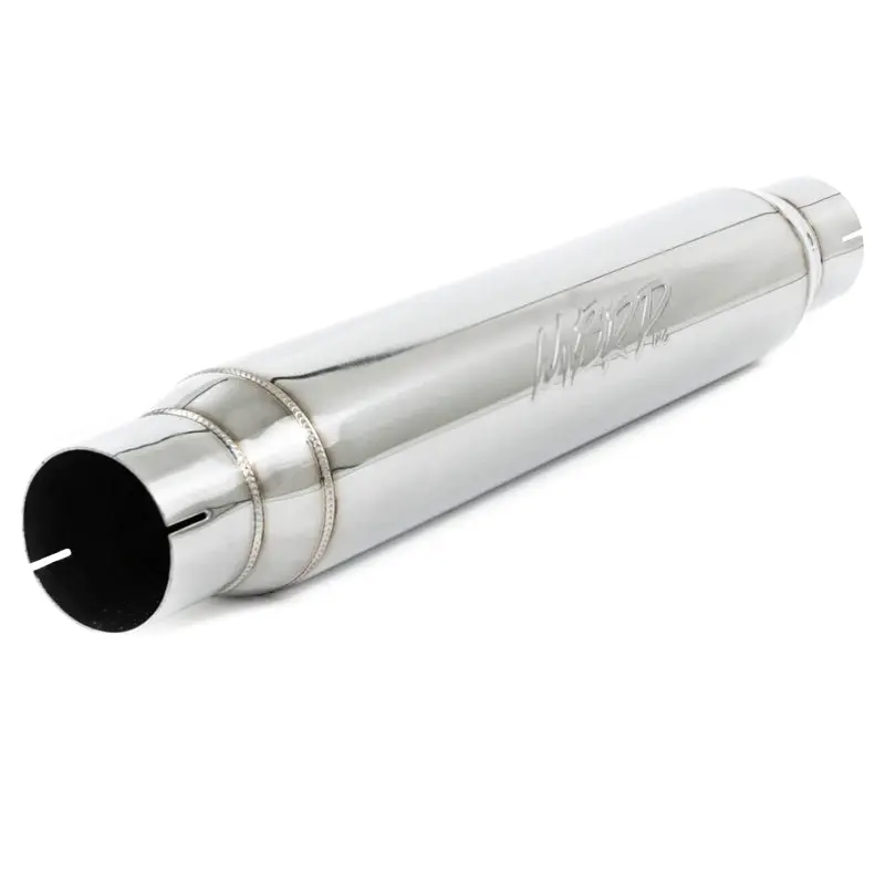 MBRP Universal Resonator 3in Inlet Outlet 22in Body 26in Overall T304 Stainless Steel