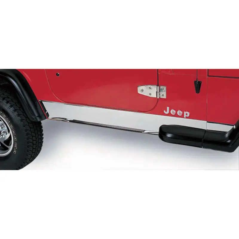 Rugged Ridge Stainless Steel Rocker Panel Cover 97-06 Jeep Wrangler TJ