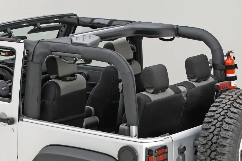 Rugged Ridge Black Vinyl Roll Bar Cover 07-18 Jeep Wrangler JK