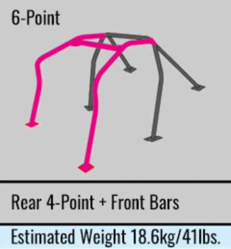 Cusco D1 Chromoly Roll Cage 6 Point Front & Rear 4 Passenger Hyundai Genesis Coupe
