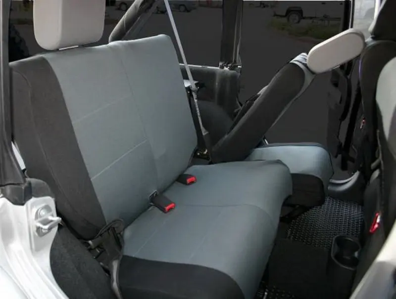 Rampage 2007-2018 Jeep Wrangler JK Unlimited Custom Fit Seat Cover Black Grey