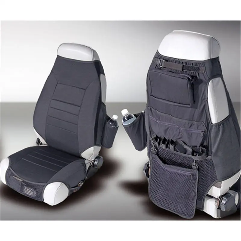 Rugged Ridge Fabric Seat Protectors Black 1976-2006 Jeep CJ and Wrangler - Classic Fit