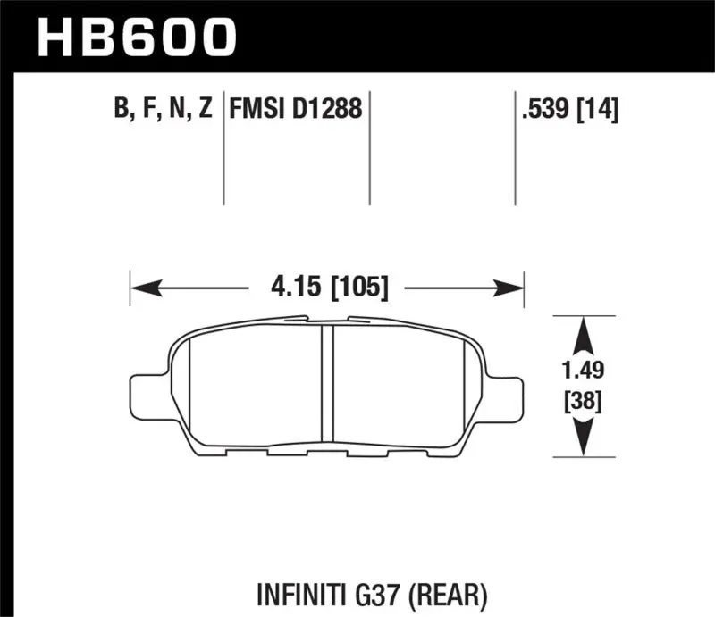 Hawk Infiniti G35 Sport G37 08-10 Nissan Rogue 07-09 Sentra SE-R HPS Street Hawk Performance