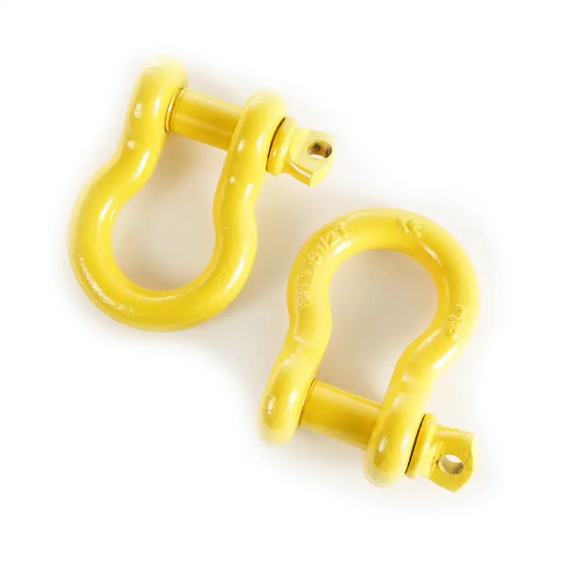 Rugged Ridge Yellow 7/8in D-Rings Heavy Duty Off-Road Recovery