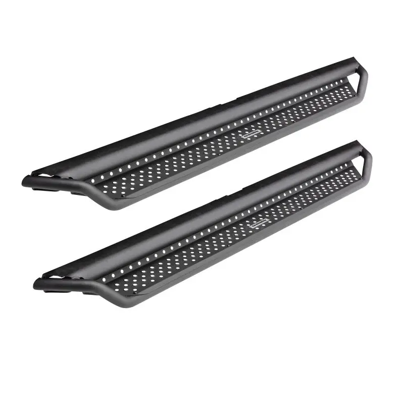Go Rhino Dominator Extreme D1 Side Steps Textured Black 87in