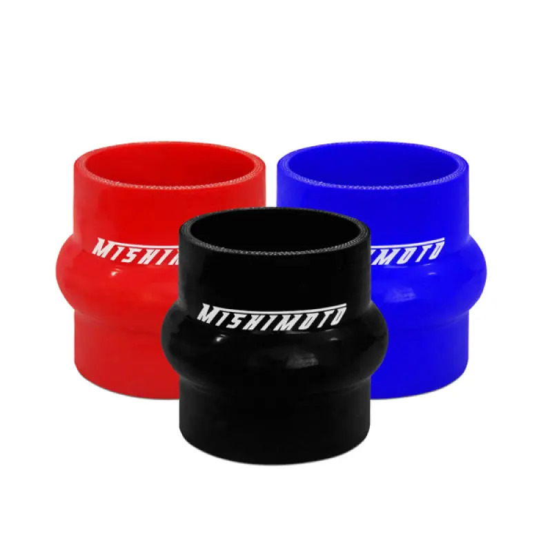 Mishimoto 2.5in Black Hump Hose Silicone Coupler Turbocharged Vehicles