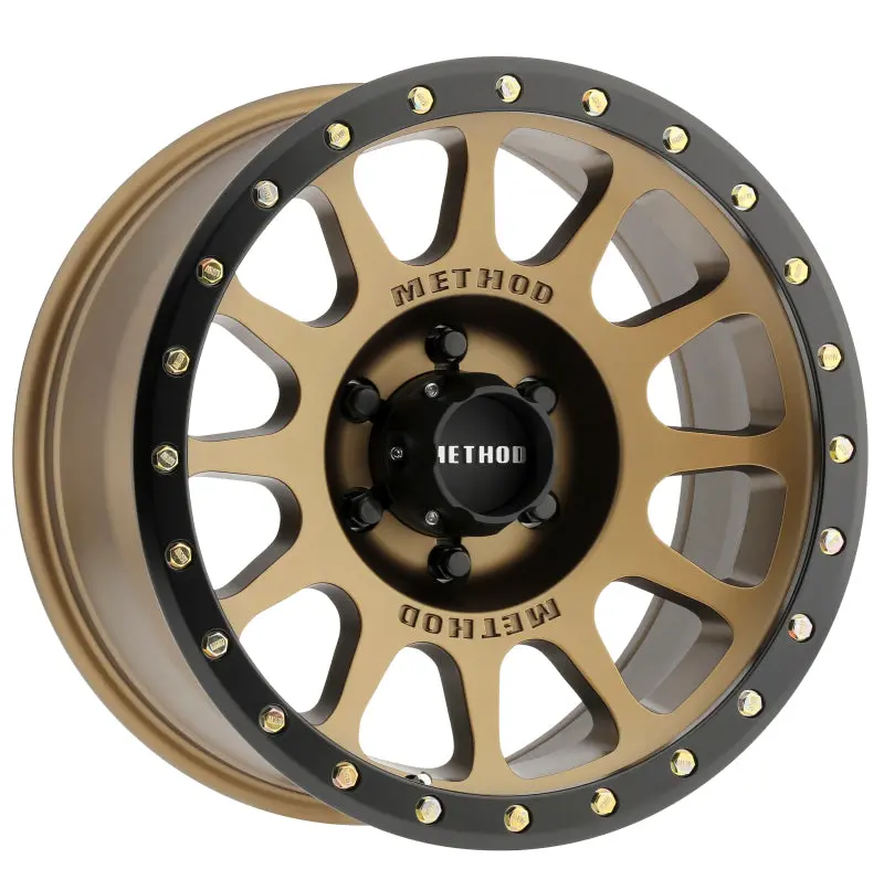 Method MR305 NV 20x9 +18mm Offset 6x5.5 108mm CB Bronze/Black Street Loc Wheel Chevy Trucks Method Wheels