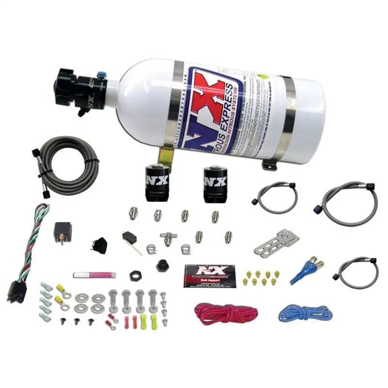 Nitrous Express All Sport Compact EFI Single Nozzle Nitrous Kit 35-50-75HP 10lb Bottle