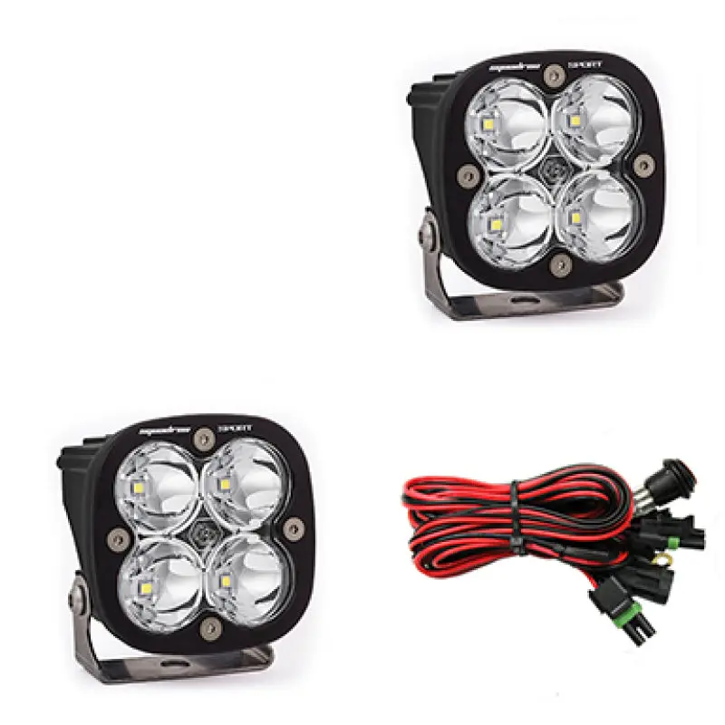 Baja Designs Squadron Sport Spot LED Light Pods Clear High-Intensity Off-Road Lighting
