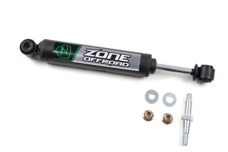 Zone Offroad Jeep Wrangler YJ TJ Single Steering Stabilizer Black Heavy Duty