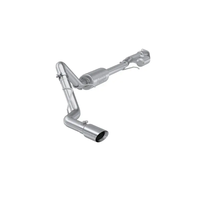 MBRP 2019-2024 GM 1500 Silverado/Sierra 2.7L T304 Stainless Steel 3in Cat-Back Single Side 4in Dual Wall Tip Exhaust