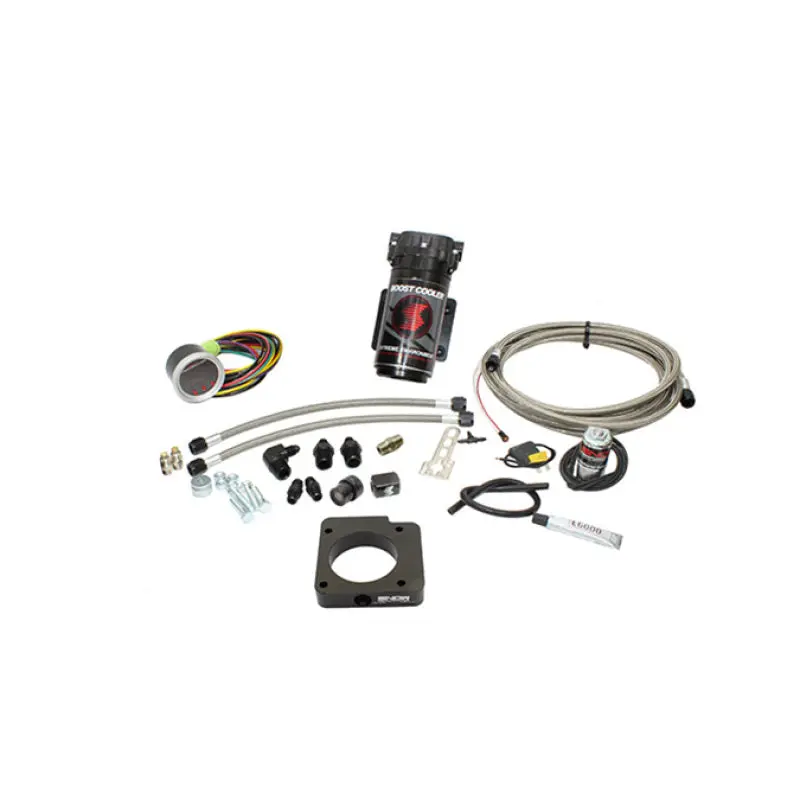 Snow Performance 05-14 Subaru STI Stage 2 Boost Cooler Water Injection Kit SS Braided Line 4AN Fittings without Tank