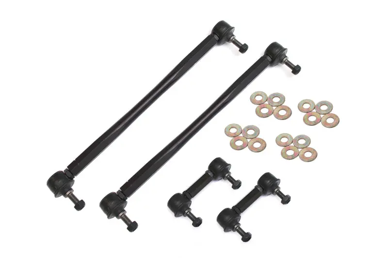 BMR 10-11 5th Gen Camaro Front and Rear Sway Bar End Link Kit Black BMR Suspension