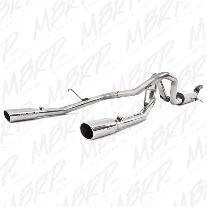 MBRP 09-11 Chev GMC Colorado Canyon 5.3L V8 EC CC-SB Cat Back Dual Split Rear Exit T409 Exhaust