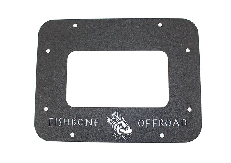 Fishbone Offroad 07-18 Jeep Wrangler JK Aluminum Tailgate Plate Black