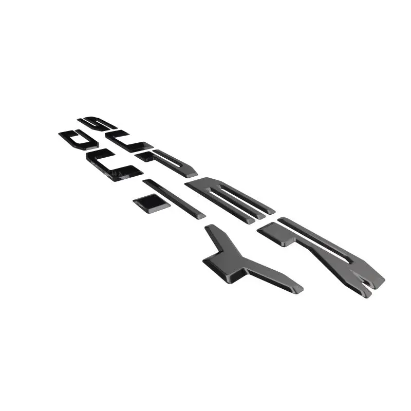 Putco 20-22 Ford Super Duty Stamped Black Platinum Tailgate Lettering Emblems