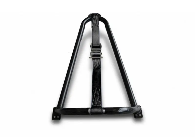 N-Fab Bed Mounted Tire Carrier Universal Gloss Black Black Strap