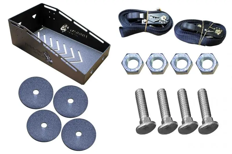 Fishbone Offroad Bed Mounted Spare Tire Mount Secure Tire Storage
