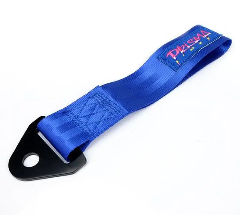 NRG Universal Prisma Tow Strap High Visibility Blue Emergency Towing