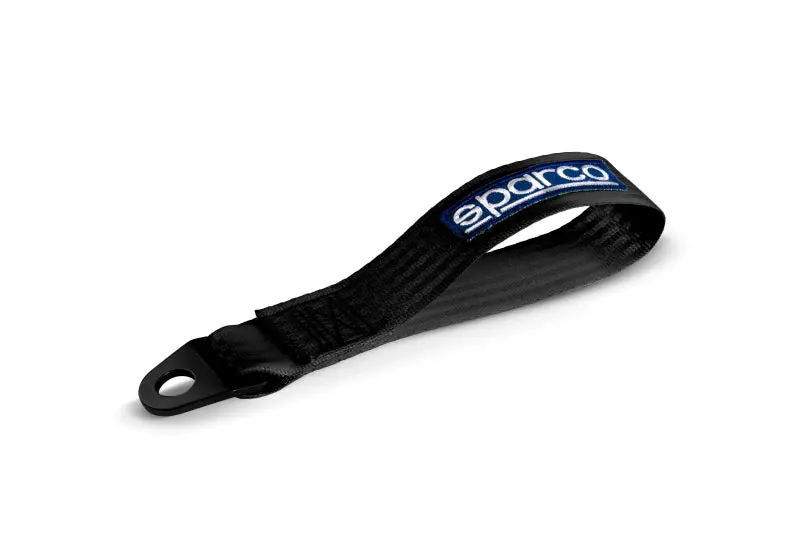 Sparco Black Tow Strap Racing and Off-Road Vehicle Recovery