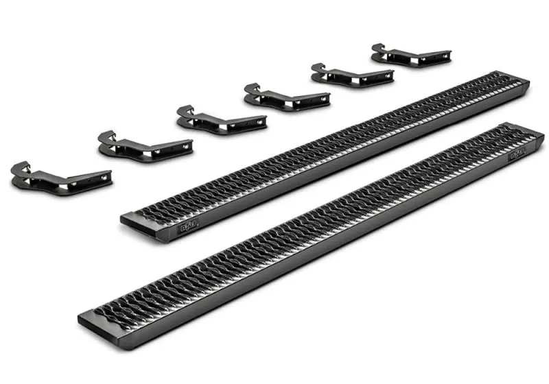 N-Fab Growler Fleet Running Boards 07-19 Toyota Tundra Crew Cab Textured Black