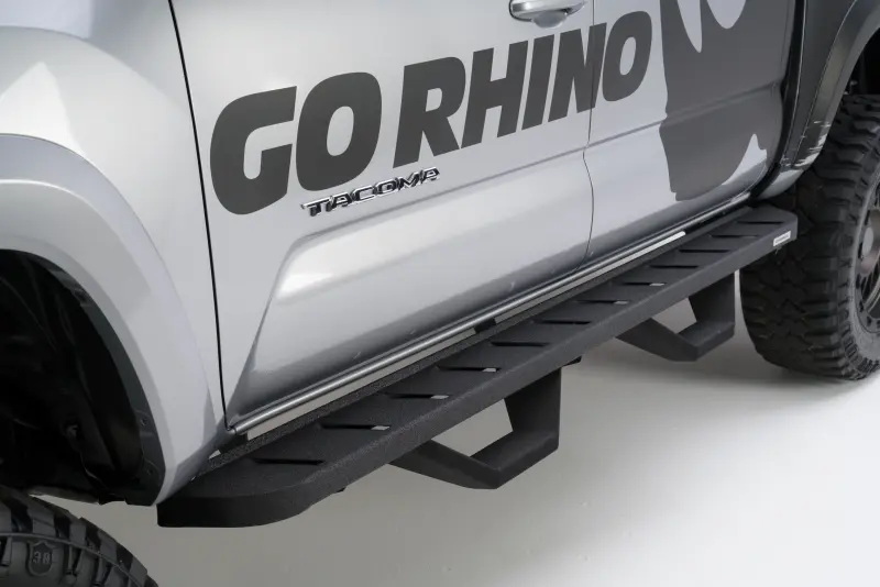 Go Rhino RB10 Complete Kit Brackets and 2 Drop Steps 07-20 Toyota Tundra