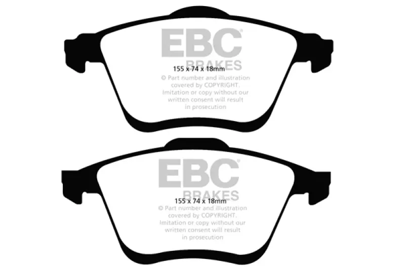 EBC Yellowstuff Front Brake Pads 06-09 Mazda 6 2.3L Turbo Mazdaspeed Sport Upgrade