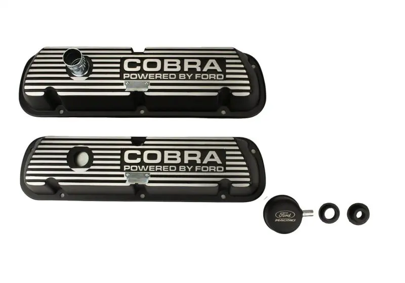 Ford Racing Black Satin Valve Cover Cobra Mustang Engine Bay Styling