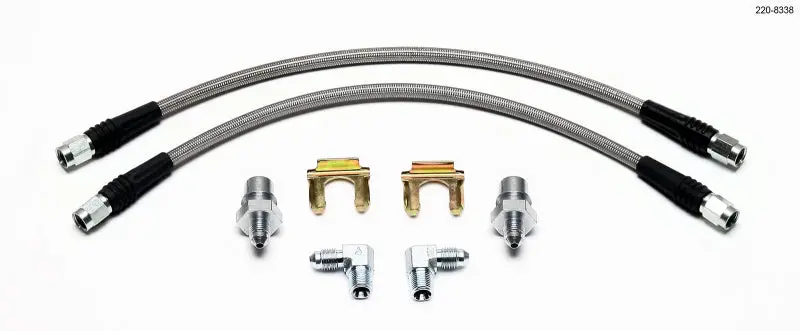 Wilwood Flexline Brake Hose Kit 1988-1996 Corvette SL4 or SL6 Front Caliper
