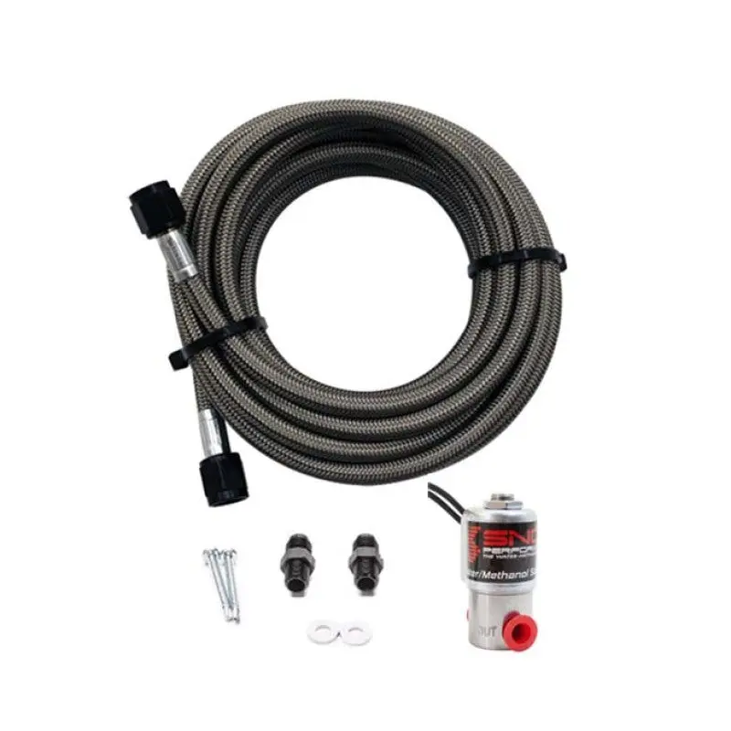 Snow Performance Braided SS Line Trunk Mount Upgrade 4AN SS Braided Line Systems