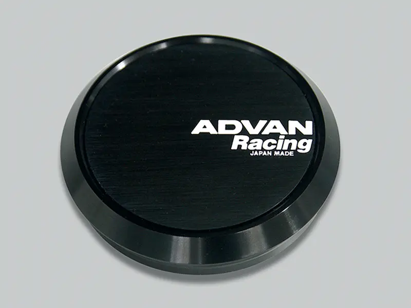 Advan Flat 73mm Center Cap Black Alloy Wheels