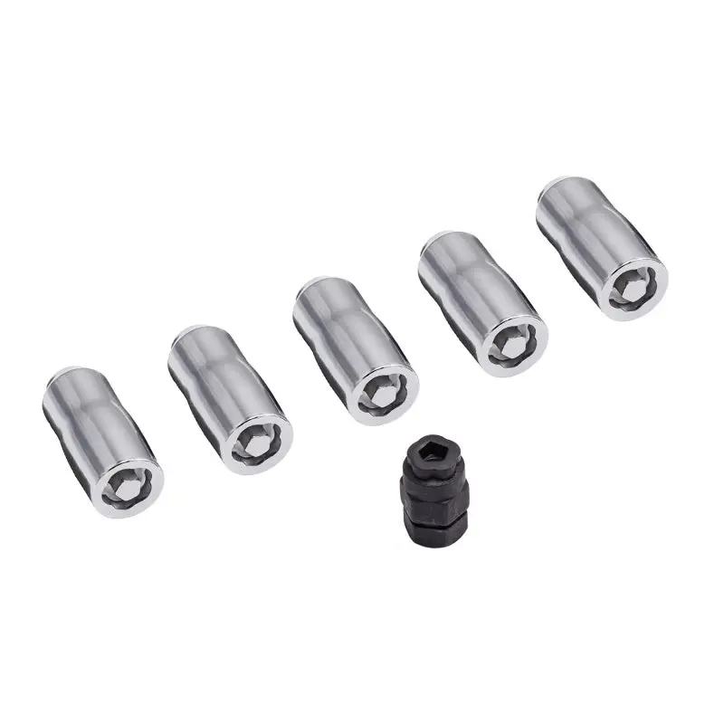 Rugged Ridge Wheel Lock Nut Set 5 Nuts Key Chrome M14-1.5