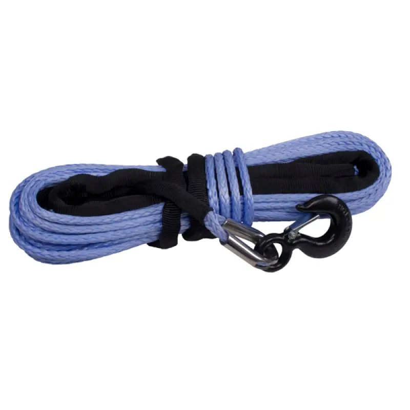 Rugged Ridge Synthetic Winch Line Blue 11/32in X 100 Feet Heavy Duty Recovery Rope