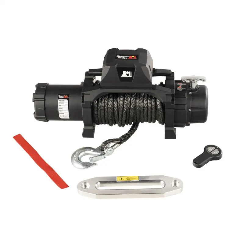 Rugged Ridge Trekker S10 Winch 10000lb Synthetic Rope Wireless Off-Road Recovery