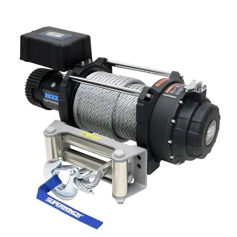 Superwinch Tiger Shark 18000 Winch 24V DC 18000 LBS Heavy Duty Off-Road Recovery Winch
