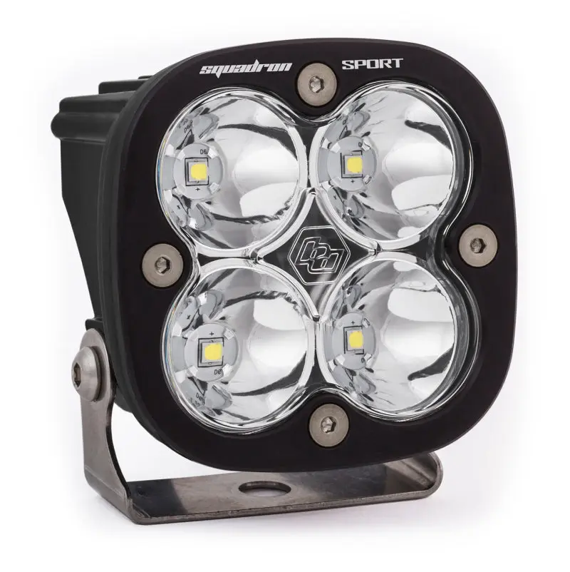 Baja Designs Squadron Sport Work Scene Pattern Black LED Light Pod Clear